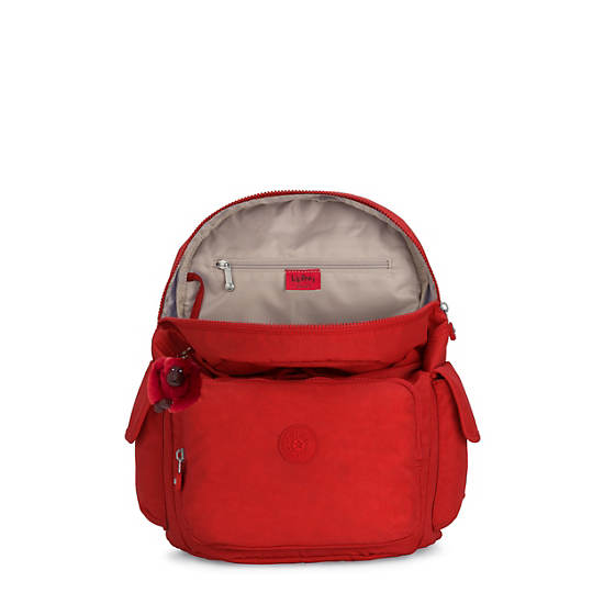 Plecaki Kipling City Pack Czerwone Różowe | PL 1694ZU